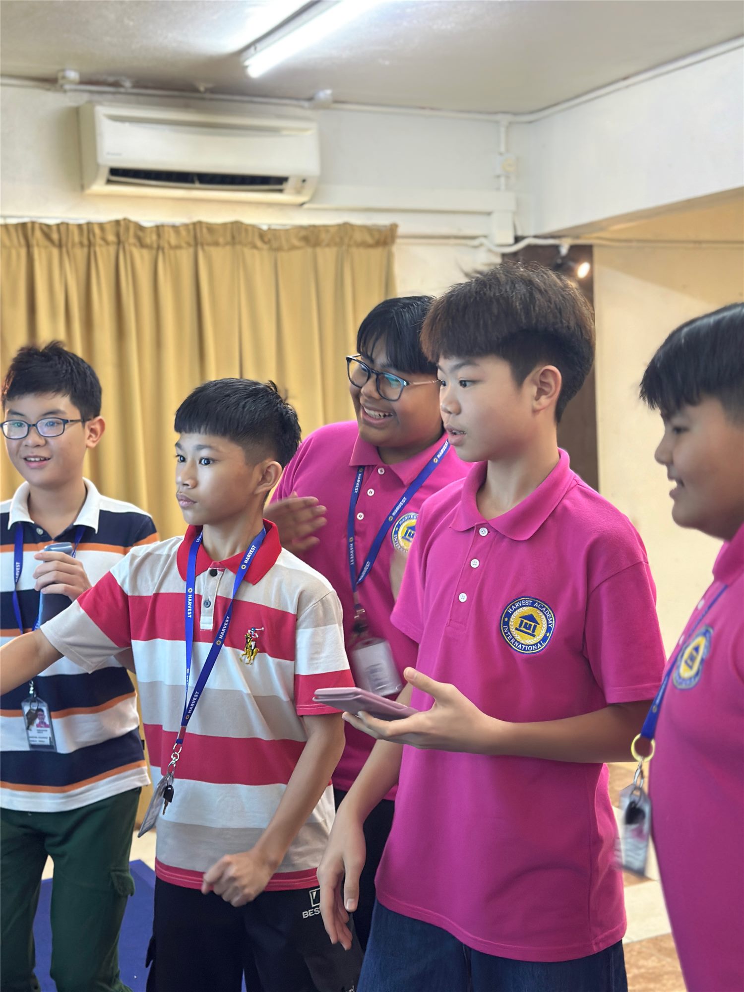 Harvest Academy students in a maths tug of war game in the classroom