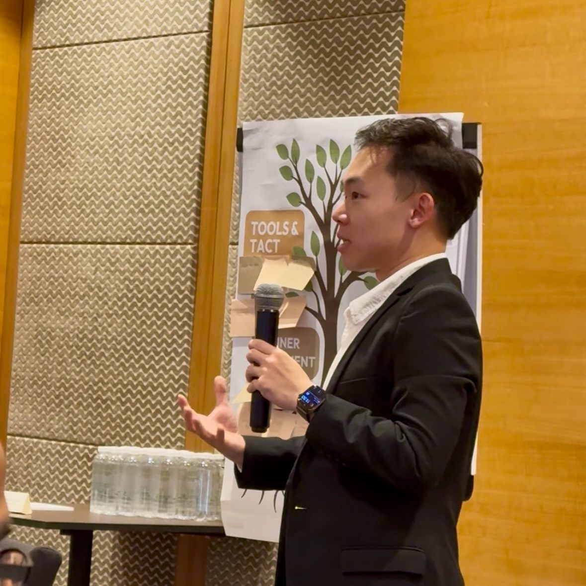 Speaker presenting at the University of Leeds conference